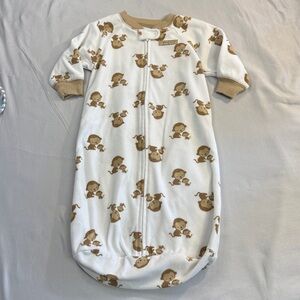 🐥 Carter's - Child of Mine Tan Baby long sleeve plush Sleep Sack